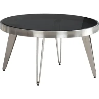 Wohnling Couchtisch Glas 60 cm - schwarz