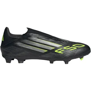 F50 League Laceless FG/MG Core Black / Iron Metallic / Lucid Lemon 46