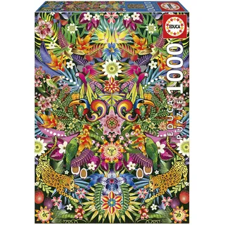 Educa - Puzzle von 1000 Teilen für Erwachsene | Tukaner, Catalina Estrada. Messen: 48 x 68 cm. Beinhaltet die puzzlekleber FixPuzzle. Seit 14 Jahren (19934)