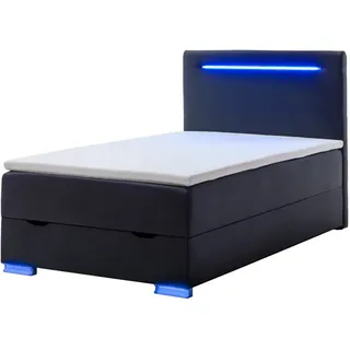 Meise Möbel Las Vegas II Boxspringbett Kunststofffuß mit LED/Kunstleder