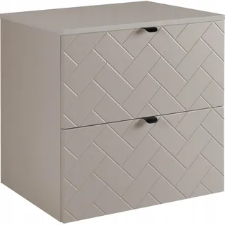 RODAN | Waschbeckunterschrank 60 cm - Beige Matt - Badezimmerschränke - Badmöbel - Waschbecken Unterschränke - Beige Arbeitsplatte - Beige