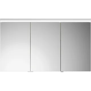 burgbad Lin20 Spiegelschrank LED-Beleuchtung, 3 Türen, mittlerer Tür Anschlag rechts 1200x700x170mm, SPQK120LF5355, Farbe: Eiche Dekor Cashmere