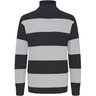 Rollkragenpullover SOLID "Rollkragenpullover SDSerge", Herren, Gr. XXL, grau (dunkelgrau melange), Obermaterial: 100% Baumwolle CO., Pullover Rollkragenpullover