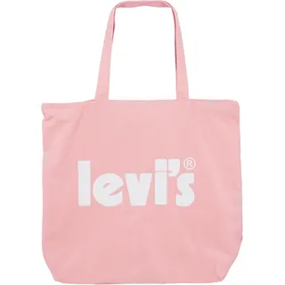 Shopper LEVI'S KIDS, Damen, rosa (quartz pink), Baumwolle, bedruckt, Taschen Shopper, mit Logo Print