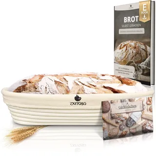 Exitoso 15797 Brotkorb oval Rattan Beige