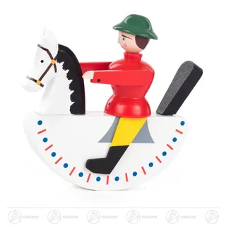 Nussknacker Reiterlein rot BxHxT 9 cmx9,5 cmx3 cm NEU Erzgebirge Nußknacker Holz