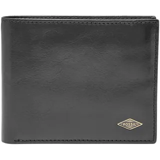 Fossil Ryan RFID-blockierendes Leder Bifold Wallet für Herren, Schwarze Flip-Id, Einheitsgröße