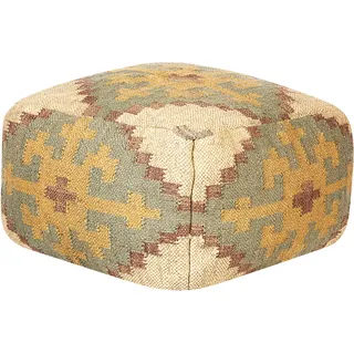Beliani Pouf SARON Jute Bunt