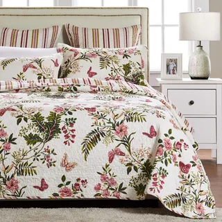 Greenland Home Bettwäsche-Set, Schmetterlinge, Kingsize, Mehrfarbig