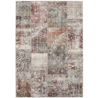benuta Vintage-Teppich George waschbar 120x170 cm , Multicolor , Kunststoff , Vintage , Rechteckig , 120x170 cm , Oeko-Tex® Standard 100 , in verschiedenen Größen erhältlich, rutschfeste Unterfläche, waschbar , Teppiche und Böden, Teppiche, Vintageteppiche