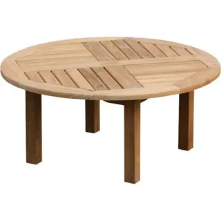 Couchtisch Verona rund Teak Massivholz - Tischhöhe 45 cm: 120 cm + 150,- Euro