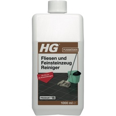 HG Fliesenreiniger, Produkt 16, hoch konzentrierte Formel für Keramik- und Natursteinböden, zum Wischen oder Polieren für eine wirksame Schmutzentfernung - 1 L (184100135)