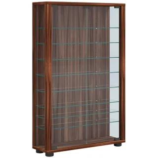 VCM Vitrine Lumo Mini 59 x 90 x 18 cm Braun