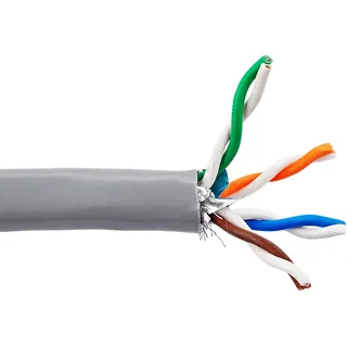 Schwaiger CAT 6A S/FTP Kabellänge:25 m - Grau