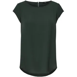 ONLY NOS Damen ONLVIC S/S SOLID TOP NOOS WVN Bluse,, per pack Grün (Green Gables Green Gables), Small (Herstellergröße: 36)