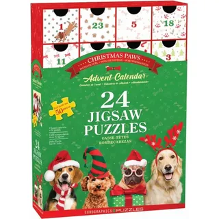 EUROGRAPHICS Puzzle-Adventskalender: Fuß einsatz 24x50 dlks