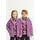 Iceland 3in1 Print Jacke Kinder vividorchid 104