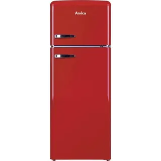 KGC 15630 R Retro-Kühl-Gefrierkombination (206 l, 1440 mm hoch, Rot)