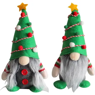 2 Stück Weihnachtswichtel Winterdekoration Gesichtsloser Puppe - Fügen Sie Ihrem Zuhause einen Hauch von Wärme und Freude hinzu