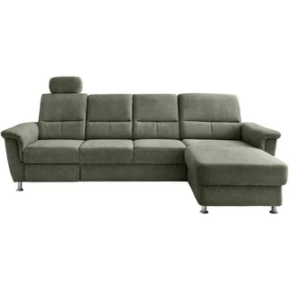 Livetastic Ecksofa , Grün , Textil , Uni , Ottomane rechts, L-Form , 292x165 cm , Made in Eu , Relaxfunktion, seitenverkehrt erhältlich, Rücken echt, USB-Anschluss, Herz-Waage-Funktion, USB-C-Anschluss , Wohnzimmer, Sofas & Couches, Wohnlandschaften, Ecksofas