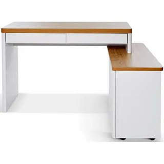 Jahnke Eckschreibtisch LIBRE Weiß