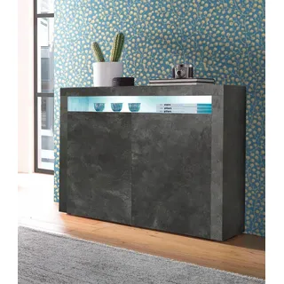 borchardt Möbel Highboard 107 x 89 x 35 cm grau