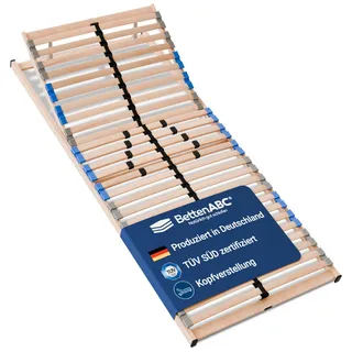 MaDeRa 7-Zonen-Lattenrost 3 verschiedene Ausführungen, zur Selbstmontage, Größe: 140x200 - Kopfteilverstellung