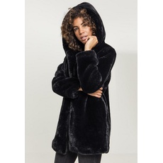 Bild Ladies Hooded Teddy Coat Girl-Jacke schwarz
