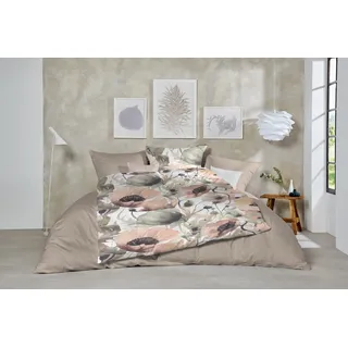 Primera Feinbiber-Bettwäsche Flanell Grau 135 x 200 cm + 2 x 80 x 80 cm