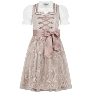 Dirndl NÜBLER "Kinderdirndl 3-teilig Stelle", Mädchen, Gr. 176, EURO, rosa, Obermaterial: 100% Polyester PES., Kleider Dirndl