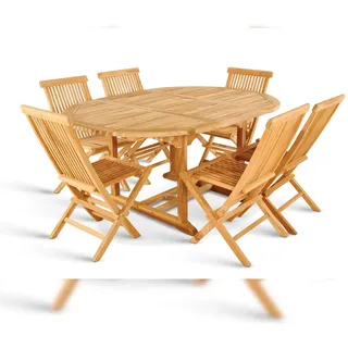 sam möbel gmbh Gartentisch ausziehbar 120-170 x 0 x 75 cm Beige