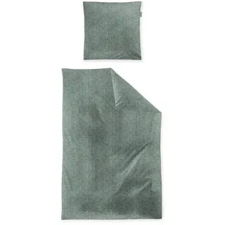 IRISETTE Mink 8835 unifarben Grün 155 x 220 cm + 2 x 80 x 80 cm