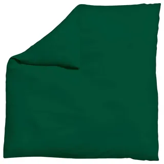 Schlafgut Bettdeckenbezug , Dunkelgrün , Textil , Uni , 200x200 cm , Oeko-Tex® Standard 100, Bsci, AZO-frei, Textiles Vertrauen - Oeko-Tex® , pflegeleicht, atmungsaktiv, bügelleicht, schadstoffgeprüft, weiche und anschmiegsame Oberfläche, dicht gewebtes Garn , Heimtextilien, Bettwäsche & Leintücher, Bettwäsche, Satin-Bettwäsche