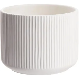 Butlers Blumentopf Liv , Weiß , Stein , 0.5 cm , Dekoration, Blumen & Blumentöpfe, Übertöpfe