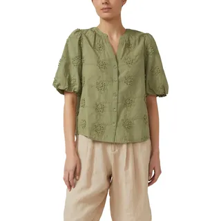 s.Oliver Bluse mit 3D-Stickerei und Ballonärmeln