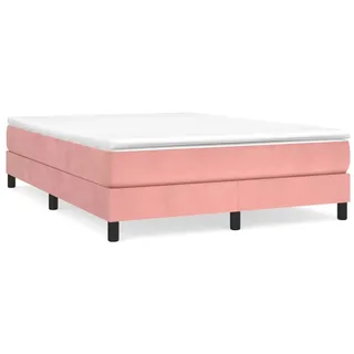 vidaXL Boxspringbett Rosa 140x190 cm Samt1347589