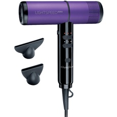 Glamoriser LightSpeed Zero Ultra Compact Digitaler Haartrockner – leistungsstark, ultraleicht, unglaublich leise, Violett