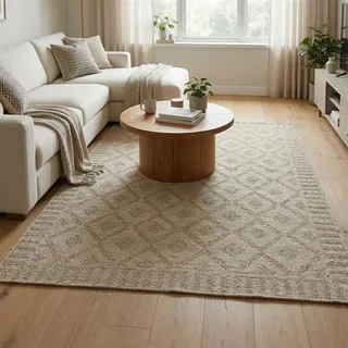 Outdoor Teppich "Naturally" aus PP, beige, 120x180 cm, wetterfest für Aussen, UV-beständig, für Garten, Balkon & Terrasse - Beige