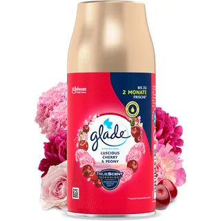 Glade (Brise) Automatic Spray Nachfüller, Raumduft, Luscious Cherry & Peony, 4er Pack (4 x 269 ml)