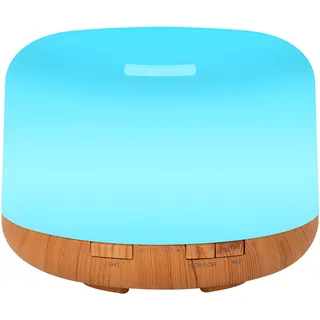 Retoo Aroma Diffuser, Ultraschall Aromatherapie Luftbefeuchter 300ml, Öle Diffusor mit 12 Lichtfarben LED, Diffuser für Ätherische Öle, Duftlampe für Zuhause, Büro, Schlafzimmer, Yoga Spa