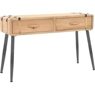 SYFAXTM Konsolentisch Massivholz Tanne 115x40,5x76 cm - Braun, Bunt