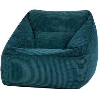 icon Sitzsack Cord Sessel Natalia , Grün , Textil , 340 L , Freiform , 97x73x84 cm , Hergestellt in Deutschland, Oeko-Tex® Standard 100, Reach , Wohnzimmer, Sessel, Sitzsäcke, XXL Sitzsäcke