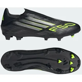 F50 League Laceless FG/MG Core Black / Iron Metallic / Lucid Lemon 46 2/3
