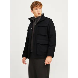 Jack & Jones Wolljacke »JPRCCALEX WOOL BLEND FIELD JACKET SN«, schwarz