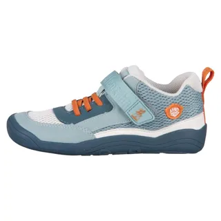 Affenzahn Cheerly Hase Kinderschuhe Halbschuhe Klett Barfußschuhe Grün Freizeit, Schuhgröße:30 EU - Blau, Weiß