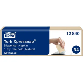 TORK Servietten, 12840 Papierserviette Natürlich (e) 1125