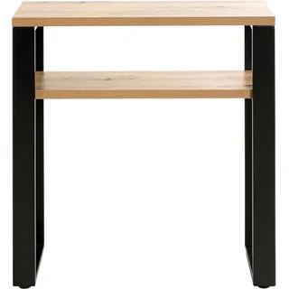 Haku-Möbel Eiche Konsolentisch 70,0 x 28,0 x 75,0 cm schwarz