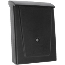 Bild Rottner Briefkasten schwarz, Wandmontierter Briefkasten Polyvinylchlorid (PVC)