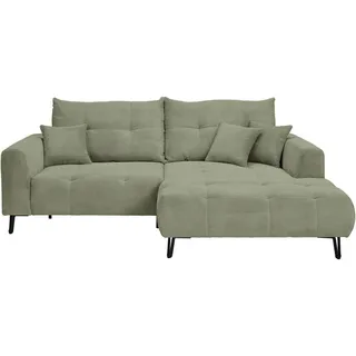 CARRYHOME Ecksofa Olivgrün, - 250x185 cm,