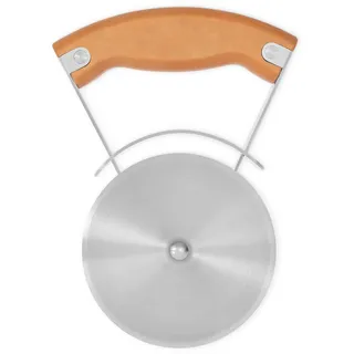 Full Circle Slice - Pizzaroller aus Edelstahl mit beweglichem Griff - Pizzaschneider mit scharfer Klinge, Spülmaschinenfest - 16,8 x 11,3 x 2 cm